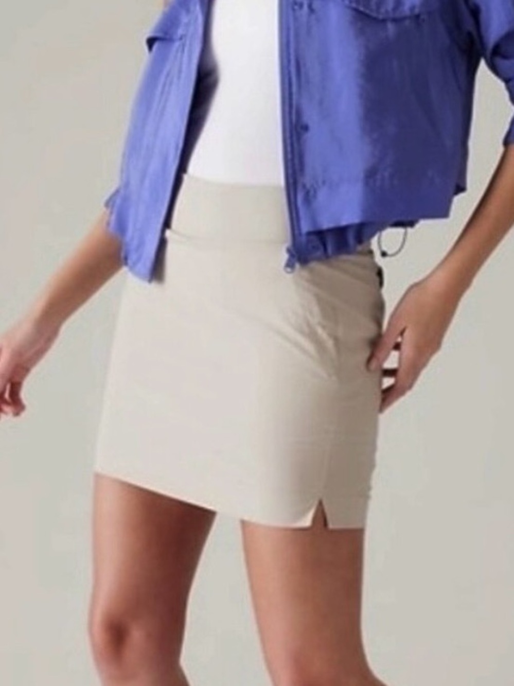 Athleta Soho Skort Mid Rise Athletic Skirt Shorts UPF 50+ Athleisure Casual 4
